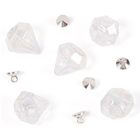 Наборы для самостоятельного изготовления подвесок из стеклянных бутылок с бриллиантами, включая латунные бусины-подвески