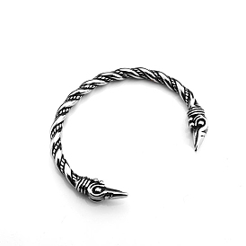 Из нержавеющей стали манжеты браслеты, ворона