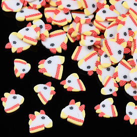 Handmade Polymer Clay Cabochons, Polymer Clay Slices for Nail Art, Phone Case Decoration & DIY Jewelry Making, Unicorn