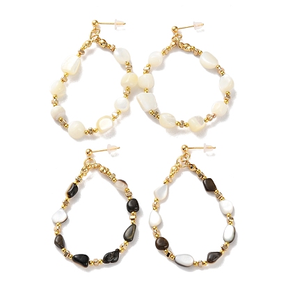 Натуральный агат и синтетический гематит 304 серьги-гвоздики из нержавеющей стали, с s 925 штырями стерлингового серебра