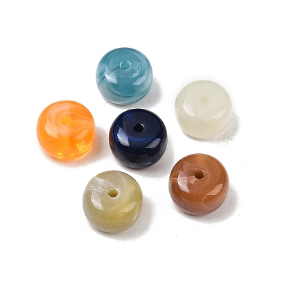 Непрозрачные акриловые бусины, рондель