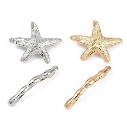 Заколки для волос из сплава с железным зажимом, аксессуары для волос для женщин и девочек