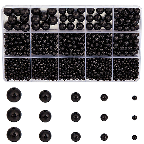 1573 шт. 5 стиль бусины из АБС-пластика с имитацией жемчуга, круглые