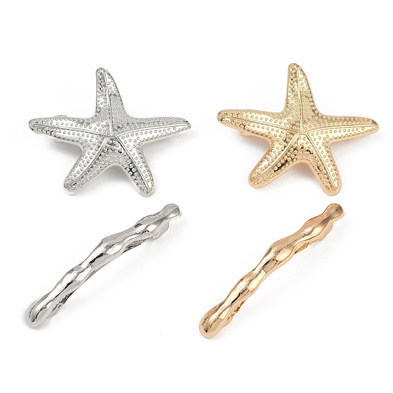 Заколки для волос из сплава с железным зажимом, аксессуары для волос для женщин и девочек