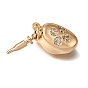 Brass Micro Pave Clear Cubic Zirconia Box Clasps, Oval with Heart, Nickel Free