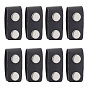 8 шт. тактические двойные застежки-кнопки для ремня, петли для ремня из искусственной кожи, Поясная пряжка из железа цвета оружейной стали для стационарных охотничьих принадлежностей