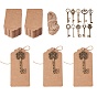Tibetan Style Alloy Crown Skeleton Key Big Pendants