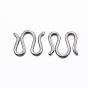 304 Stainless Steel S-Hook Clasps, M Clasps