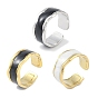 Ионное покрытие (ip) 304 эмалированные кольца на манжетах из нержавеющей стали, широкие открытые кольца для женщин