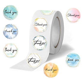 500Pcs Stickers, Adhesive Roll Sticker Labels, for Envelopes, Embosser Stamp, Sealing Certificate Stickers, Thank You