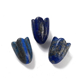 Lapis-lazuli perles naturelles, fleur