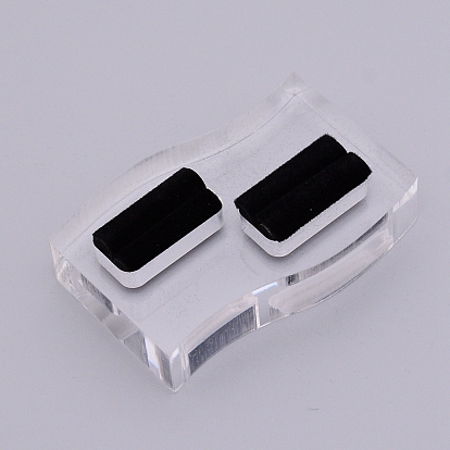 Acryl mit Flanell-Ringdisplays, Rechteck