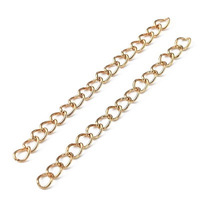 Iron Curb Chain Extender, End Chains, Nickel Free
