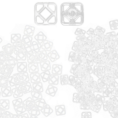 100пары пластиковых кнопок, кнопки для одежды, швейные принадлежности, квадратный