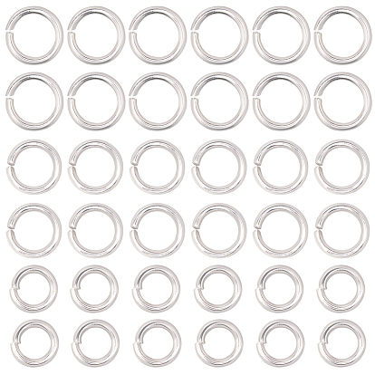 600шт 3 стили 304 открытые соединительные кольца из нержавеющей стали, для плетения кольчуги