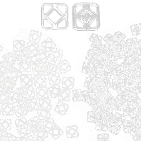 100пары пластиковых кнопок, кнопки для одежды, швейные принадлежности, квадратный