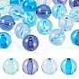 20Stk. 4 Farben transparente Acrylperlen, Runde