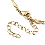 Ion Plating(IP) 304 Stainless Steel Rhombus Link Chain Necklaces for Women