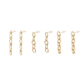 Латунные качают серьги, без никеля 