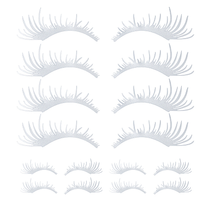 8 пары 2 стили водонепроницаемые наклейки из ПВХ в форме ресниц, для автомобильного освещения, украшение автомобиля