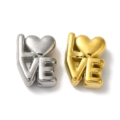 304 из нержавеющей стали бусы, Слово любовь