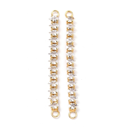 Латунные прозрачные коннекторы из кубического циркония, долговечный, прямоугольные