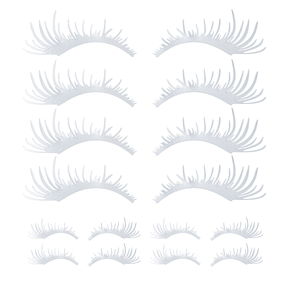 8 пары 2 стили водонепроницаемые наклейки из ПВХ в форме ресниц, для автомобильного освещения, украшение автомобиля