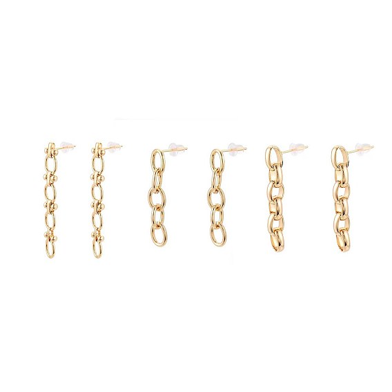 Латунные качают серьги, без никеля 