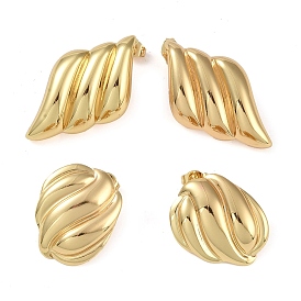 304 Stainless Steel Studs Earrings, Jewely for Women, Golden