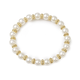 CCB Imitation Pearl Bracelets Sets, with 304 Stainless Steel Beads for Women