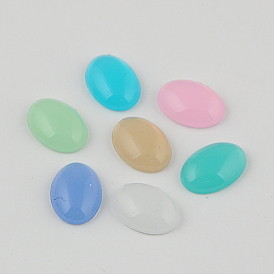 Scrapbook Embellishments Garment Accessories Taiwan Acrylic Rhinestone Cabochons, Flat Back, Oval