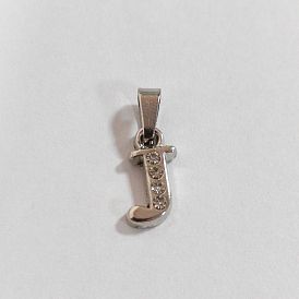 Legierung Rhinestone-Anhänger, Platin Farbe