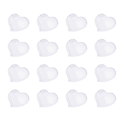 Plastic Bead Containers, Heart