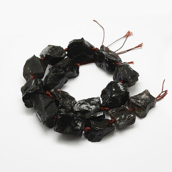 Natural Smoky Quartz Beads Strands, Nuggets