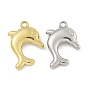 Ионное покрытие (ip) 304 подвески из нержавеющей стали, дельфин очарование