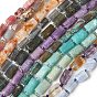 Натуральные нити из родонита, хризоколлы, розового кварца, розового опала, лабрадорита, амазонита, лепидолита и ларимара., граненые, колонка, с бисером