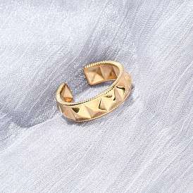 304 открытые манжеты из нержавеющей стали для женщин, ионное покрытие (ip)