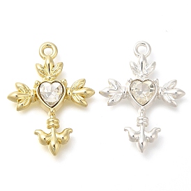 Стойки подвески обшивки сплава, со стразами, сердце, крестик