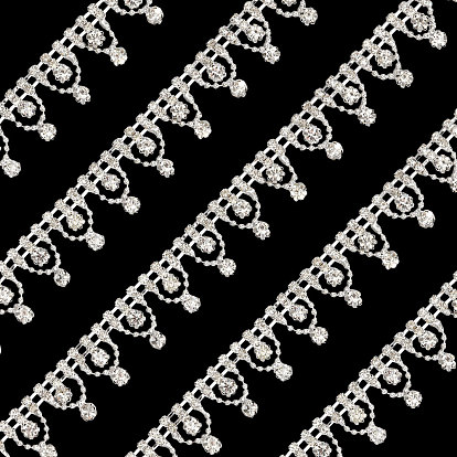 Цепочки из цветочного хрусталя и страз, отделка поддельным бриллиантом, с картонной карточкой