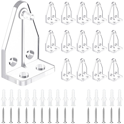 16 Bags Plastic Hook, with Iron Screw