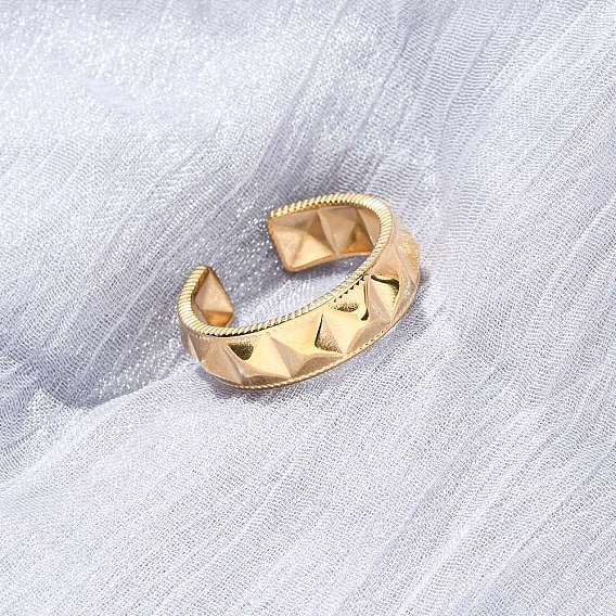 304 открытые манжеты из нержавеющей стали для женщин, ионное покрытие (ip)