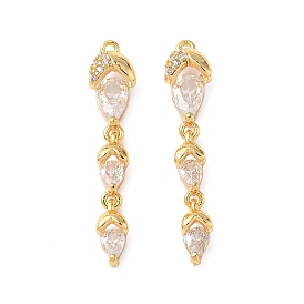 Латунные микро проложить кубического циркония подвески, фрукты, без никеля 