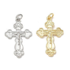 Pendentifs en laiton de Pâques, breloques crucifix, sans cadmium et sans plomb, crémaillère plaquage, plaqué longue durée