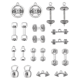 32 шт. 8 стили тибетские подвески и комплекты фурнитуры из сплава бусин, штанга