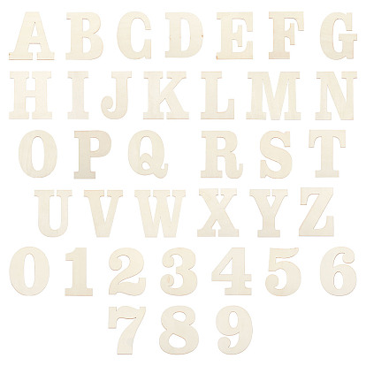2 Sets 2 Stile chinesische Kirschholz Zahlen 0~9 und Buchstaben a~z, Kindertrainingshilfe