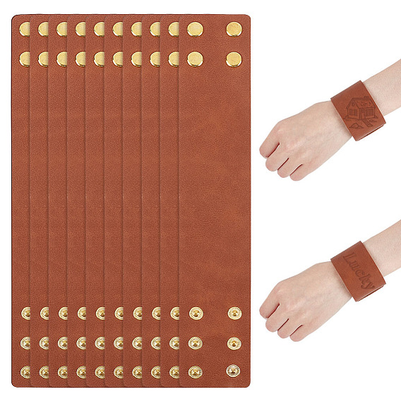 Пустой кожаный браслет из широкого шнура, браслет для мужчин и женщин