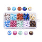 10 Colors Baking Paint Glass Beads, Round