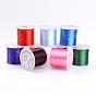 Flat Elastic Crystal String, Elastic Beading Thread, for Stretch Bracelet Making, Dyed, 0.8mm, about 12.02 yards(11m)/roll