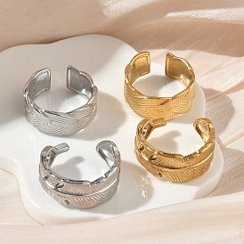 304 открытые кольца-манжеты из нержавеющей стали для женщин