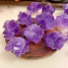 Natural Rough Raw Amethyst Display Decorations, Reiki Stones for Fountain Rocks, Wire Wrapping, Witchcraft, Home Decorations, Random Size and Shape